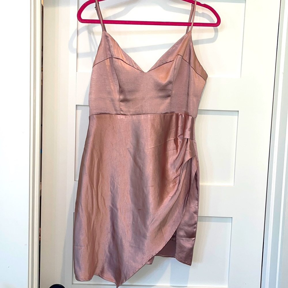 Saints & Secrets Dusty Rose Formal Mini Dress (Size L)